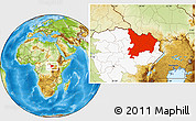 Physical Location Map of Haut-Uele, highlighted parent region