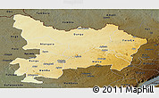 Physical Panoramic Map of Haut-Uele, darken