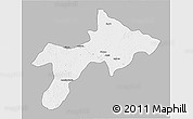 Gray 3D Map of Rungu, single color outside