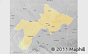 Physical 3D Map of Rungu, desaturated