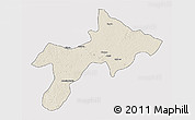 Shaded Relief 3D Map of Rungu, single color outside