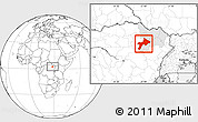 Blank Location Map of Rungu, highlighted parent region