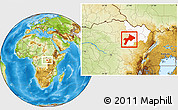 Physical Location Map of Rungu, highlighted parent region
