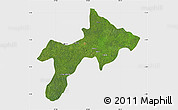 Satellite Map of Rungu, single color outside