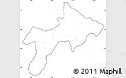 Blank Simple Map of Rungu, cropped outside, no labels