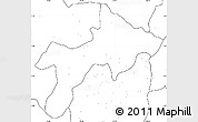 Blank Simple Map of Rungu, no labels