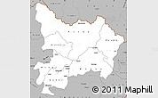 Gray Simple Map of Haut-Uele