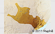 Physical 3D Map of Mahagi, lighten