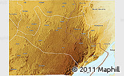 Physical 3D Map of Mahagi