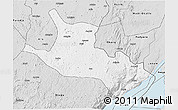 Silver Style 3D Map of Mahagi