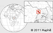 Blank Location Map of Mahagi