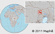 Gray Location Map of Mahagi
