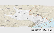 Classic Style Panoramic Map of Mahagi