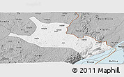 Gray Panoramic Map of Mahagi