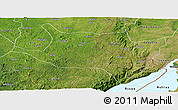 Satellite Panoramic Map of Mahagi