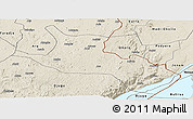 Shaded Relief Panoramic Map of Mahagi