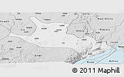 Silver Style Panoramic Map of Mahagi