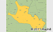 Savanna Style Simple Map of Mahagi