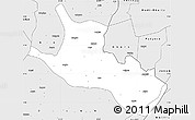 Silver Style Simple Map of Mahagi