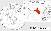 Blank Location Map of Bafwasende