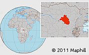 Gray Location Map of Bafwasende