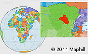 Political Location Map of Bafwasende