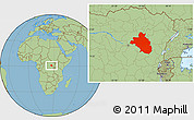 Savanna Style Location Map of Bafwasende