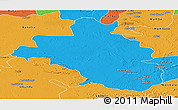 Political Panoramic Map of Bafwasende
