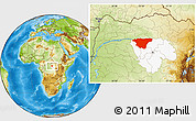 Physical Location Map of Basoko, highlighted parent region