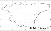 Blank Simple Map of Basoko, cropped outside, no labels