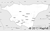 Silver Style Simple Map of Basoko