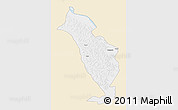 Classic Style 3D Map of Yohuma, single color outside