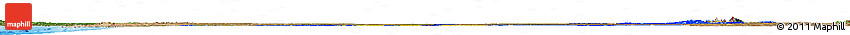 Flag Horizon Map of Democratic Republic of the Congo, satellite outside, bathymetry sea, flag rotated