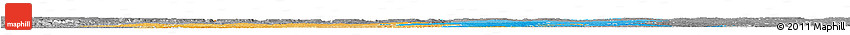 Political Horizon Map of Kasai-Occidental, desaturated