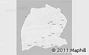 Gray 3D Map of Dekese, single color outside