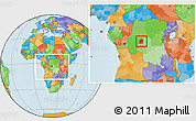 Political Location Map of Dekese, within the entire country