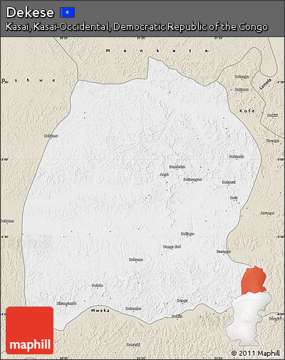 Classic Style Map of Dekese