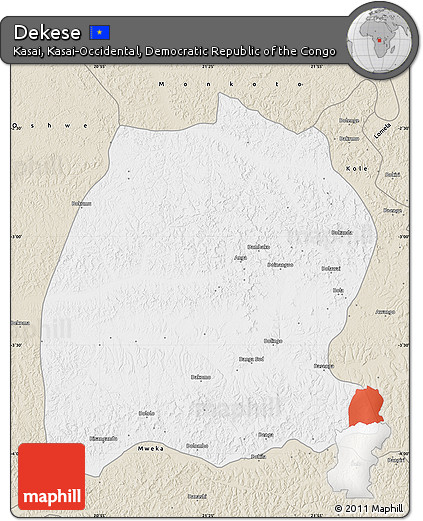 Classic Style Map of Dekese