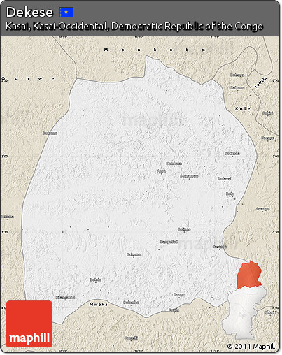 Classic Style Map of Dekese