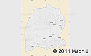 Classic Style Map of Dekese, single color outside