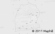 Silver Style Map of Dekese, single color outside