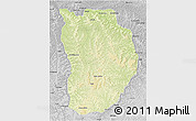 Physical 3D Map of Ilebo, desaturated