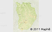 Physical 3D Map of Ilebo, lighten