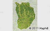Satellite 3D Map of Ilebo, lighten