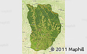 Satellite 3D Map of Ilebo, physical outside