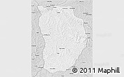 Silver Style 3D Map of Ilebo