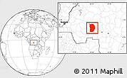 Blank Location Map of Ilebo