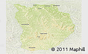 Physical Panoramic Map of Ilebo, lighten