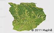 Satellite Panoramic Map of Ilebo, cropped outside