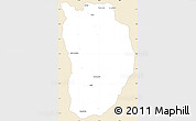Classic Style Simple Map of Ilebo, single color outside